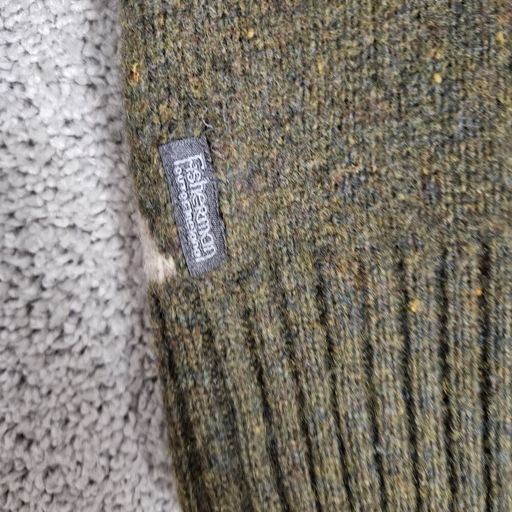 Fisherman Out Of Ireland Sweater Women's 2XL Green Argyle Soft Shetland Wool - Picture 6 of 10